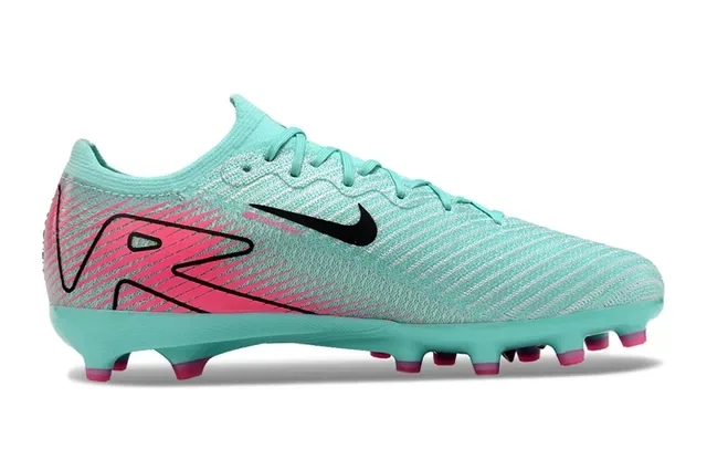 Nike Mercurial Vapor Bleu Rose Upper Tricoté Clous Moldés Surface Firme Chaussures de Football 7