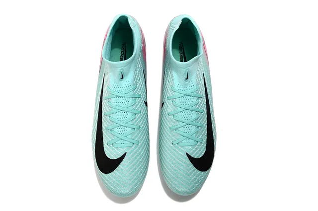 Nike Mercurial Vapor Blue Pink Knitted Sock-Fit Upper Firm-Ground Soccer Shoes 2