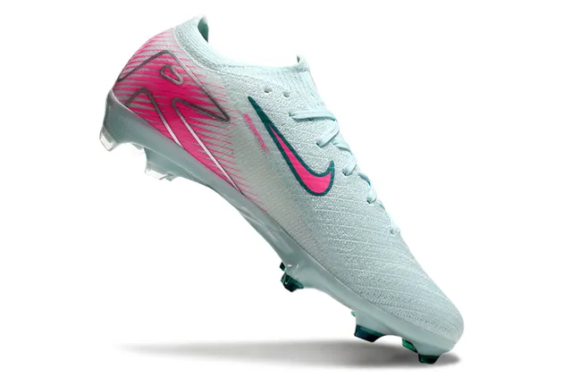 Nike Mercurial Vapor Gray Pink Low-Cut Knit Upper Translucent Outsole Firm-Ground Soccer Shoes 2