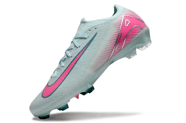 Nike Mercurial Vapor Gray Pink Low-Cut Knit Upper Translucent Outsole Firm-Ground Soccer Shoes 3