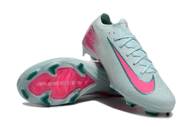 Nike Mercurial Vapor Gray Pink Low-Cut Knit Upper Translucent Outsole Firm-Ground Soccer Shoes 4