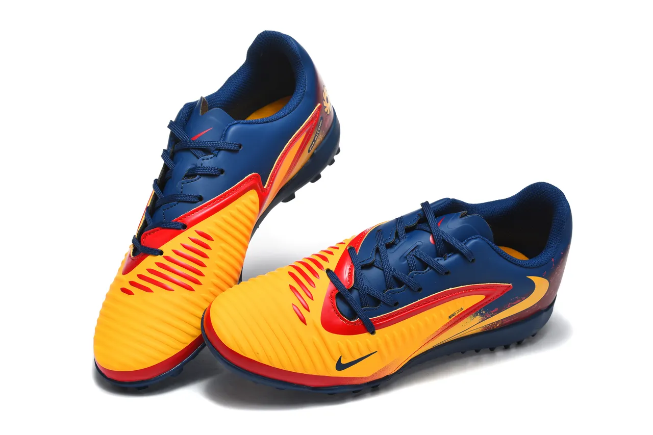 Nike Mercurial Vapor Bleu Marine Jaune A Faible Hauteur Superior Synthétique Clous Moldés Gazon Chaussures De Football 2