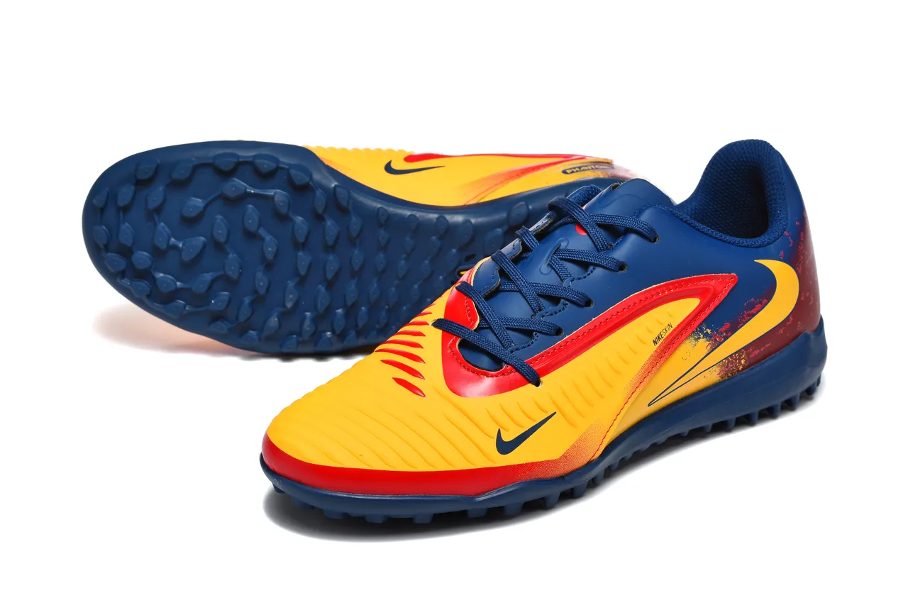 Nike Mercurial Vapor Bleu Marine Jaune A Faible Hauteur Superior Synthétique Clous Moldés Gazon Chaussures De Football 6