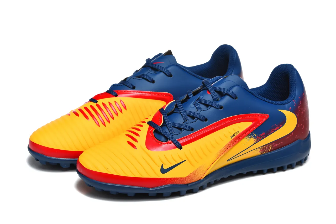 Nike Mercurial Vapor Bleu Marine Jaune A Faible Hauteur Superior Synthétique Clous Moldés Gazon Chaussures De Football 8