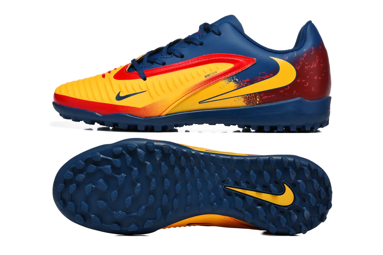 Nike Mercurial Vapor Bleu Marine Jaune A Faible Hauteur Superior Synthétique Clous Moldés Gazon Chaussures De Football 9