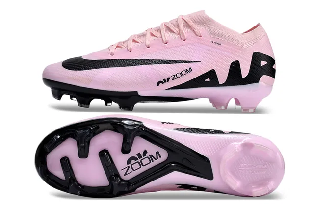 Nike Mercurial Vapor Pink and Black Firm-Ground Soccer Shoes 6