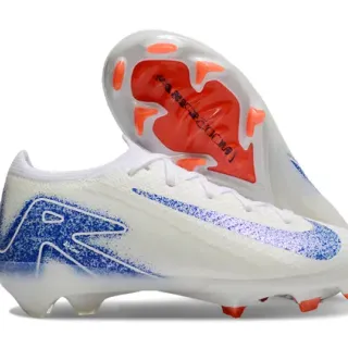 Nike Mercurial Vapor Ronaldo White Blue Orange Firm-Ground Soccer Shoes