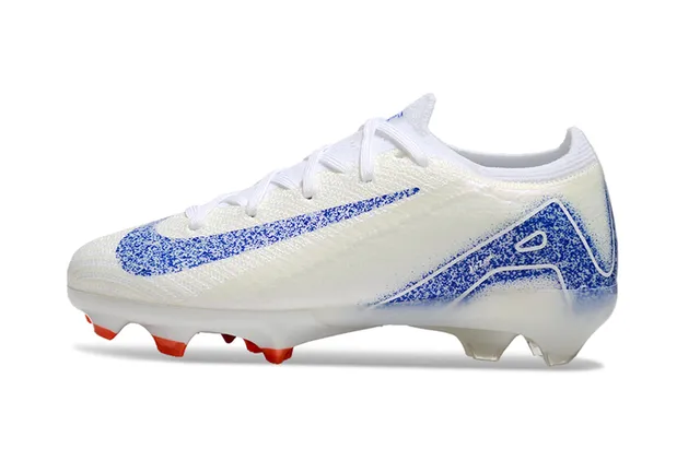 Nike Mercurial Vapor Ronaldo White Blue Orange Firm-Ground Soccer Shoes 7