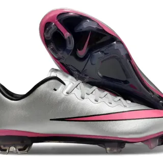 Nike Mercurial Vapor Silver Pink Firm-Ground Soccer Shoes