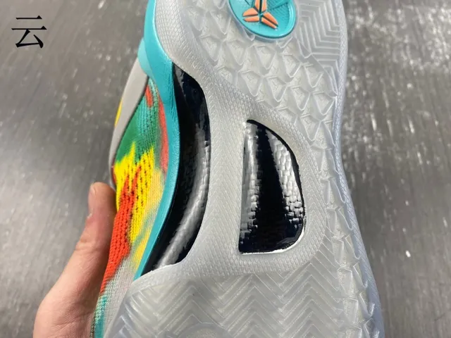 Nike Multicolor Abstract Print Upper Mesh And Synthetic Overlay Construction Basketball Shoes 7