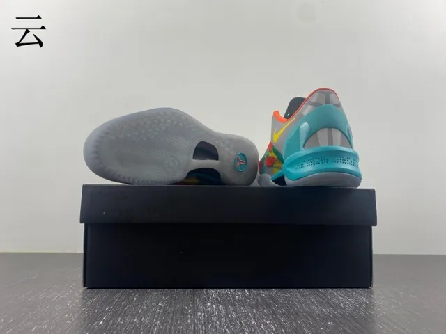 Nike Multicolor Abstract Print Upper Mesh And Synthetic Overlay Construction Basketball Shoes 17