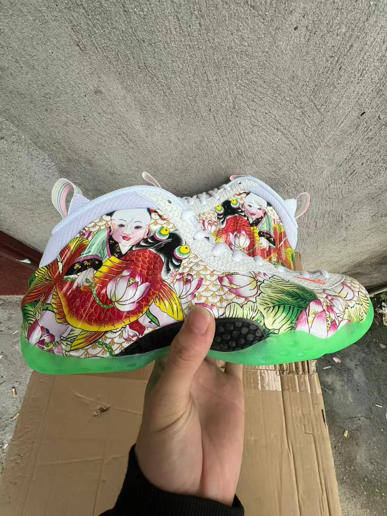 Nike Multicolor White High-Top Textured Synthetic Upper Lifestyle Sneakers 5