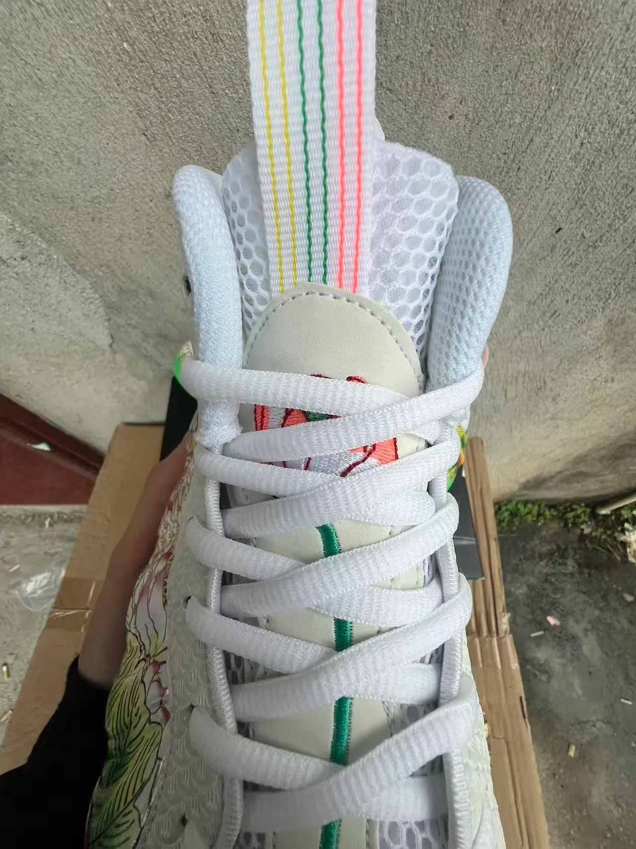 Nike Multicolor White High-Top Textured Synthetic Upper Lifestyle Sneakers 8