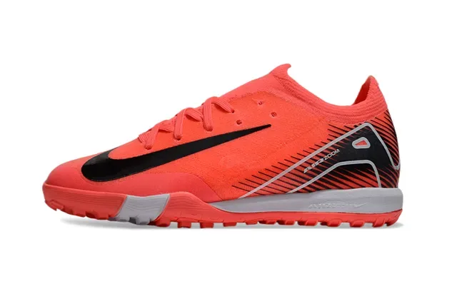 Nike Chaussures de Football Turf Orange Noir Upper Tricot Semelle Moldée 7