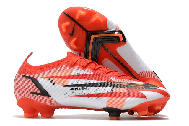 Nike chaussures de football orange noir bas ajustement chaussette upper superpositions dynamiques chevron terrain ferme 2