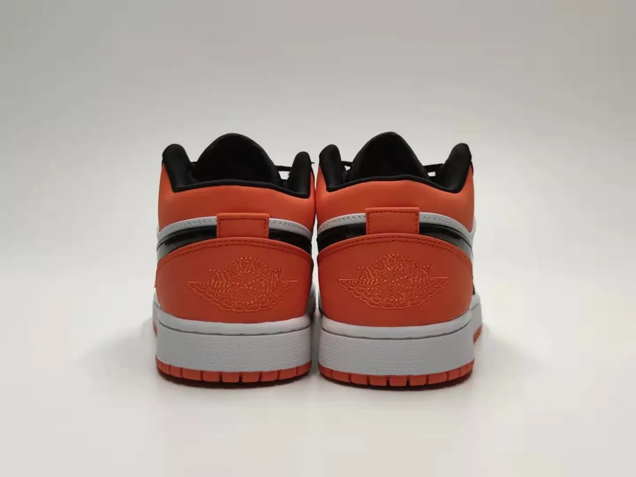 Nike Orange Black Low-Top Cupsole Lifestyle Sneakers 5