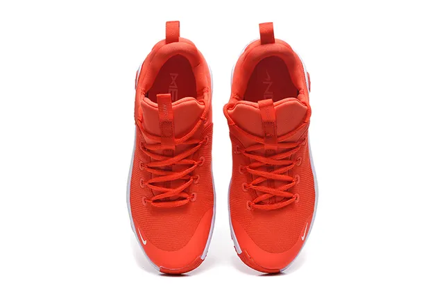 Nike Orange White Sculpted Ribbed Midsole Knit Upper Lifestyle Sneakers 2