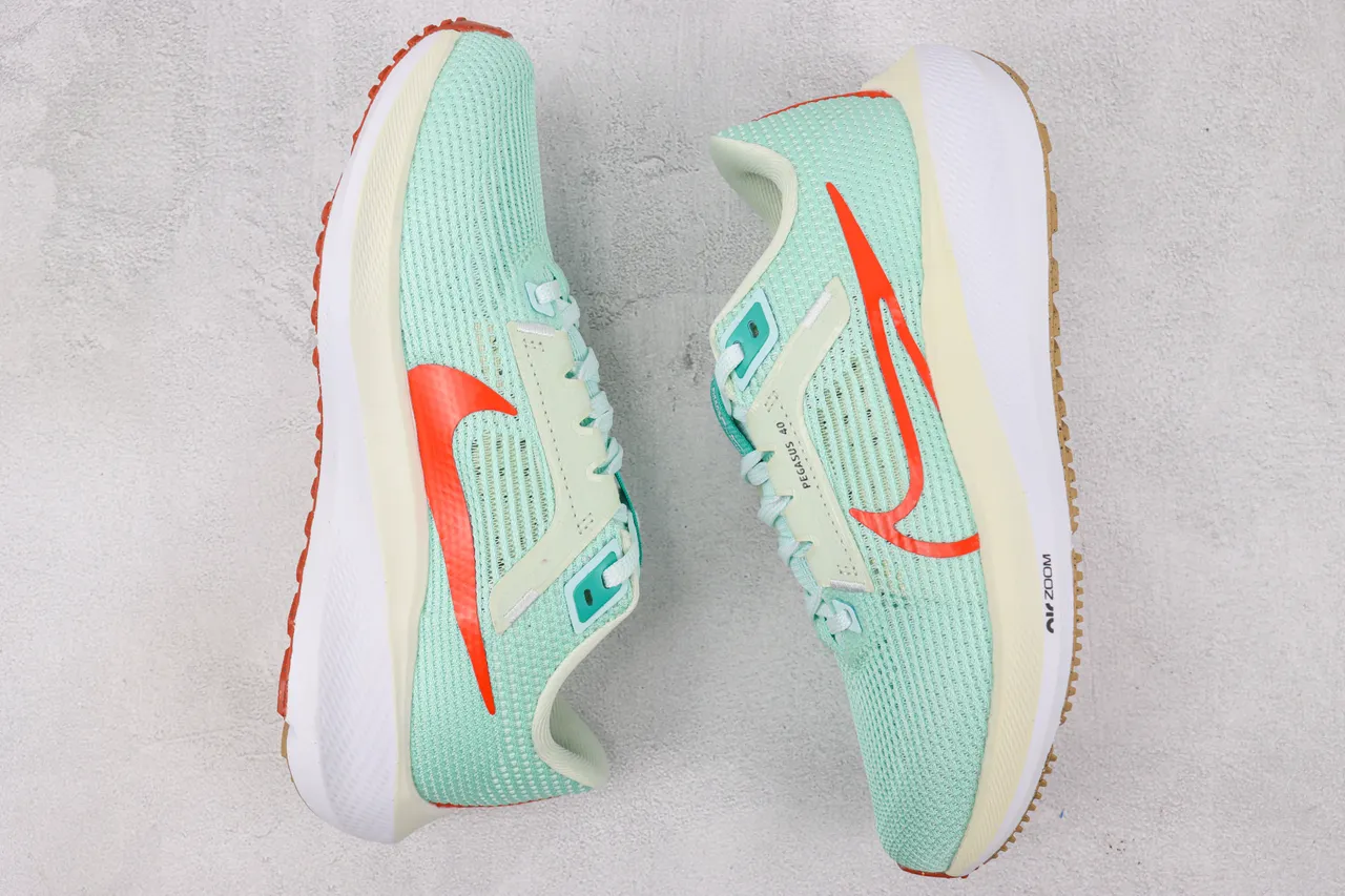 Nike Pegasus 40 Mint Green Red Running Shoes 2