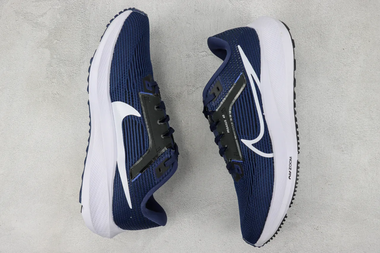 Nike Pegasus 40 Navy Blue White Running Shoes 2