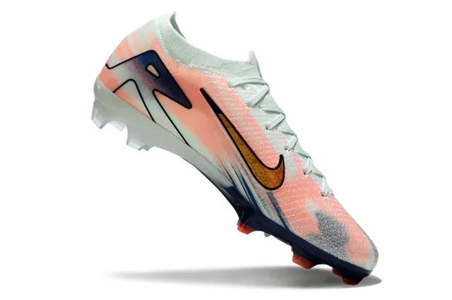 Nike Phantom GT Air Zoom Chaussures de football Blanc Pêche Marine Terrain ferme 2