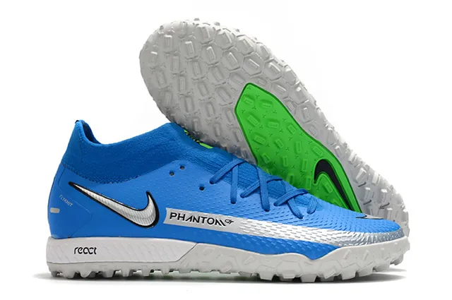 Nike Phantom GT Preto Dourado Colar Ajuste de Meia Faixa Metálica Gramado Sapatos de Futebol 6