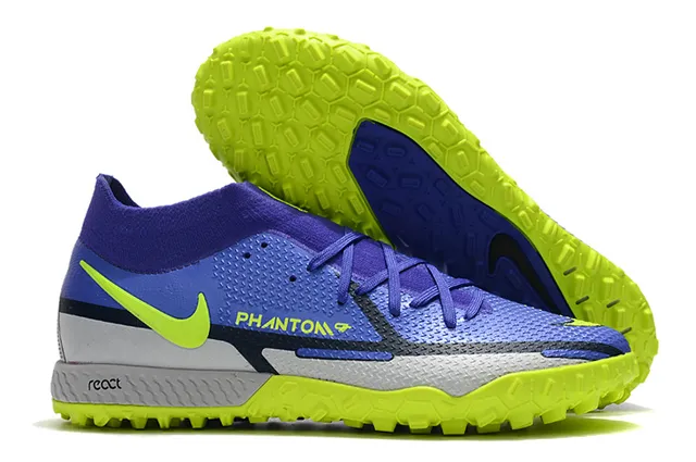 Nike Phantom GT Preto Dourado Colar Ajuste de Meia Faixa Metálica Gramado Sapatos de Futebol 15