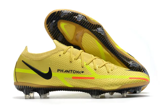 Nike Phantom GT কালো লাল নিট আপার লো-কাট বুটি কলার ফার্ম-গ্রাউন্ড সকার শোজ 3