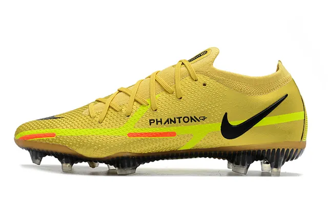 Nike Phantom GT কালো লাল নিট আপার লো-কাট বুটি কলার ফার্ম-গ্রাউন্ড সকার শোজ 7