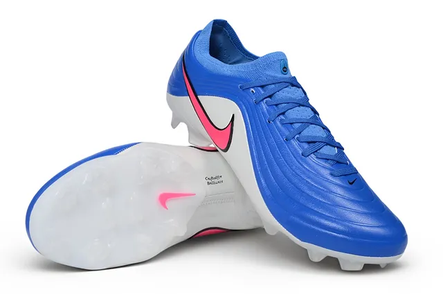 Nike Phantom GT Blue Pink White Firm-Ground Soccer Shoes 4