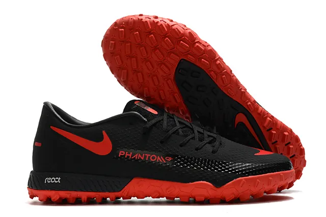 Nike Phantom GT Verde Azul Sapatos de Futebol para Relva de Corte Baixo com Colar de Ajuste a Meia, Parte Superior Sintética Texturizada 3