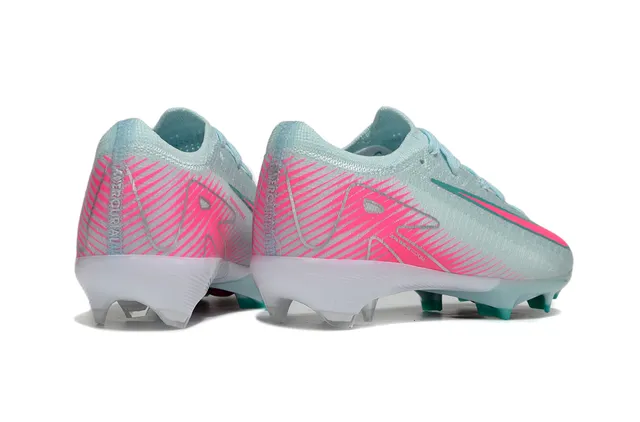 Nike Phantom GT Pink Blue Knit Upper Asymmetrical Lacing Firm-Ground Soccer Shoes 5