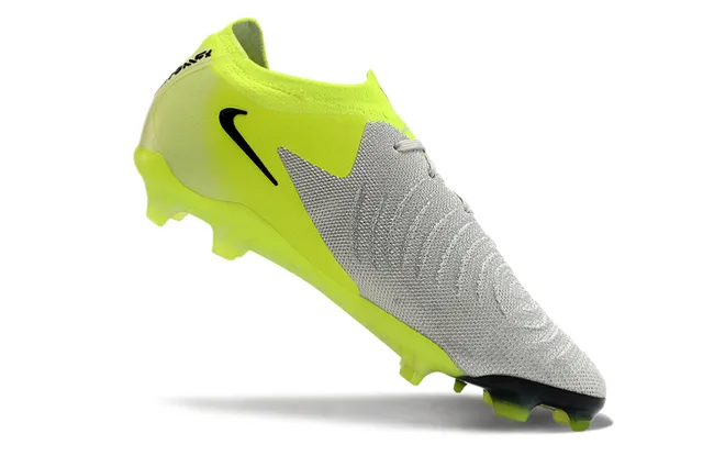 Nike Phantom GT Yellow Black Knit Upper Neon And Color Blocking Firm-Ground Soccer Shoes 2