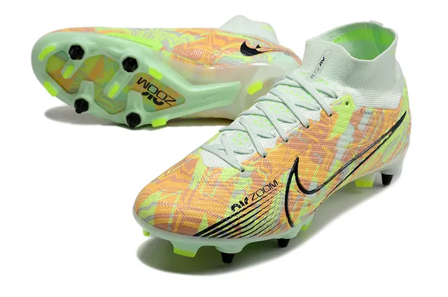 Nike Phantom GT 黄色橙色 高切 Flyknit 鞋面 Air Zoom 缓震 钉板足球鞋 19