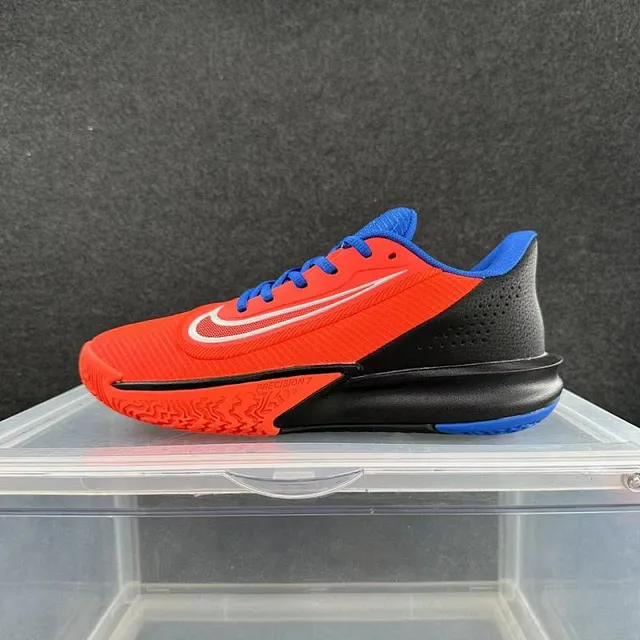 Nike Precision 7 Orange Black Blue Basketball Shoes 2