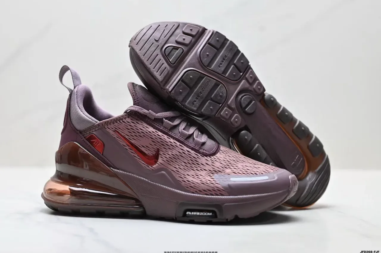 Nike Purple Pink Mesh Upper Visible Air Cushioning Lifestyle Sneakers 6