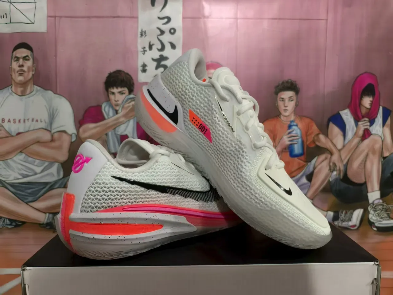 Nike React Phantom White Pink Knit Mesh Lifestyle Sneakers 2