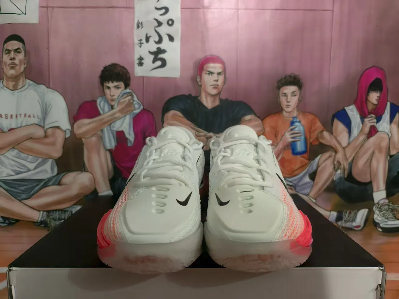 Nike React Phantom White Pink Knit Mesh Lifestyle Sneakers 5
