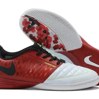 Nike 红白 模制笼子上层 绗缝合成鞋头 室内足球鞋