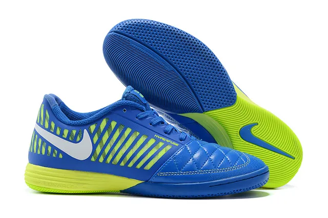 Nike أحمر أبيض كاج مودلد علوي مبطن مقدمة صناعية أحذية كرة القدم الداخلية 18