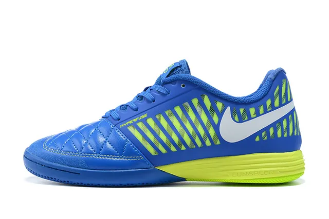 Nike أحمر أبيض كاج مودلد علوي مبطن مقدمة صناعية أحذية كرة القدم الداخلية 22