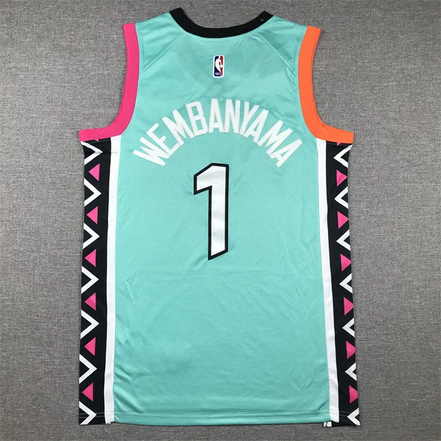 Nike San Antonio Spurs City Edition Mint Green camiseta de basquete 3