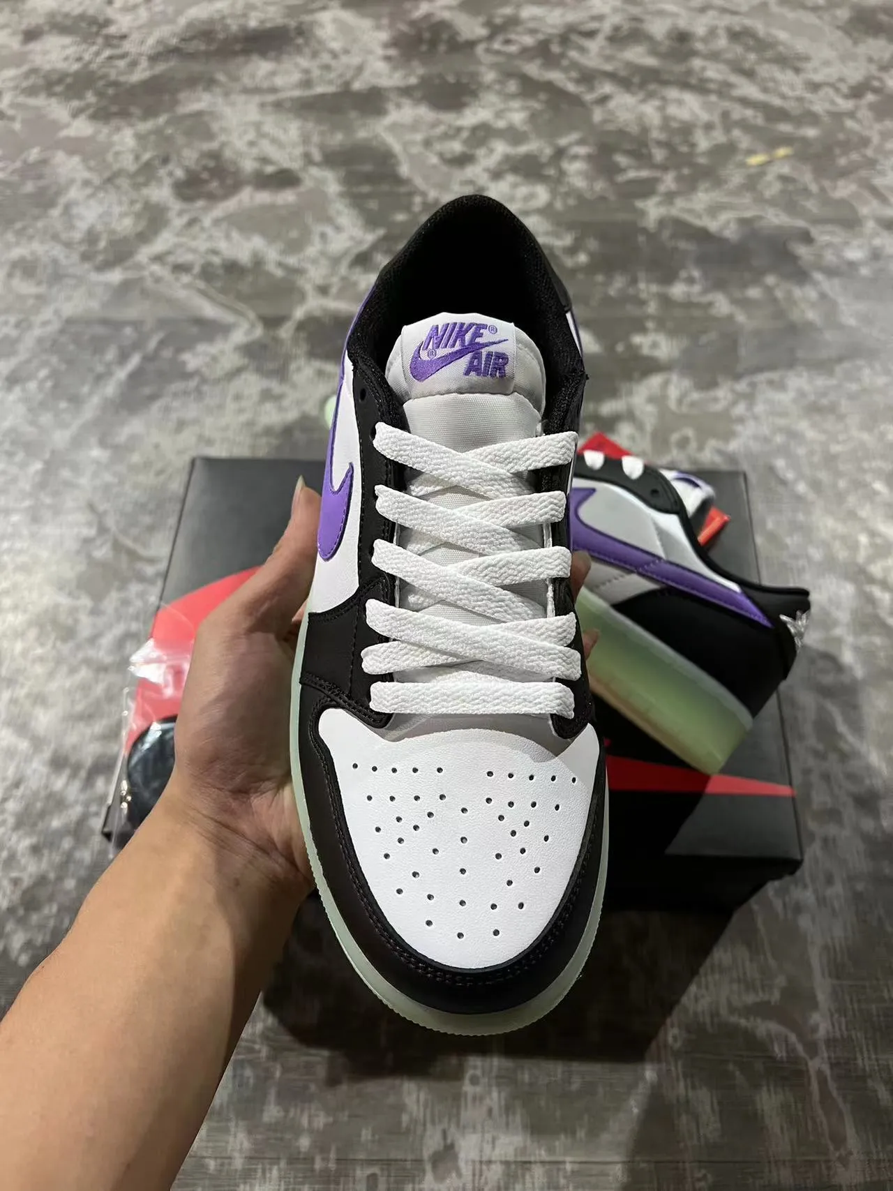 Nike SB Dunk Low Black Purple Leather And Synthetic Upper Lifestyle Sneakers 3