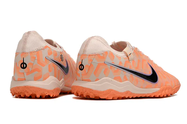Nike Tiempo Legend Orange Beige Chaussures de Football Turf à Encolure Basse en Synthétique Imprimé Géométrique 5