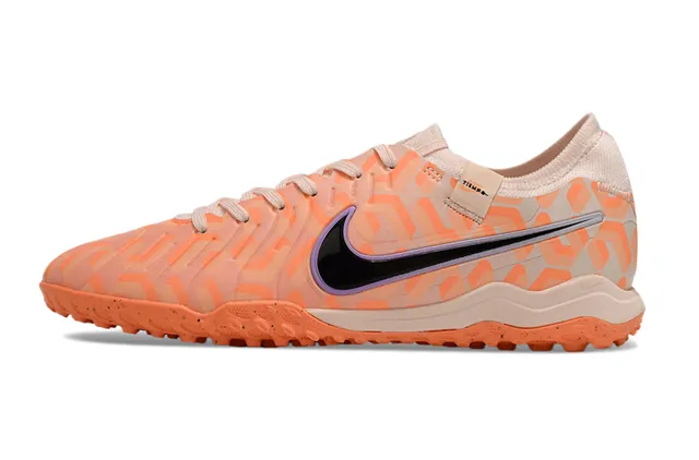 Nike Tiempo Legend Orange Beige Chaussures de Football Turf à Encolure Basse en Synthétique Imprimé Géométrique 7