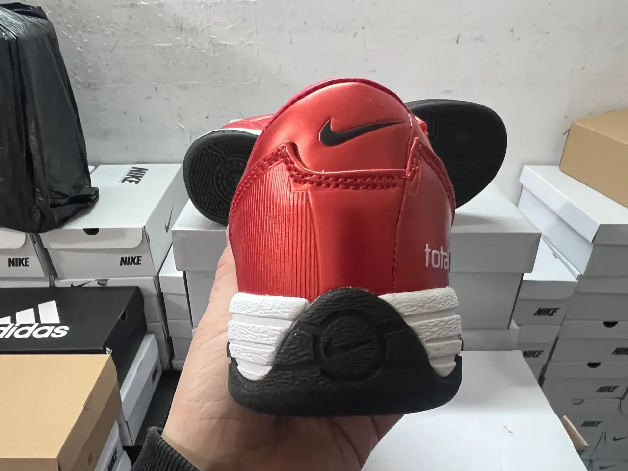 Nike Total 90 III Chaussures de football intérieur rouge métallique 3