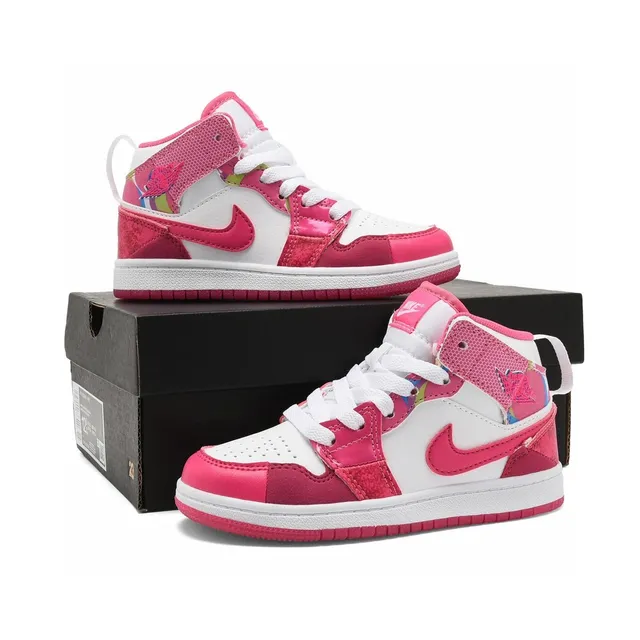 Nike White Blue High-Top Patchwork Paneling Basketball Shoes 19