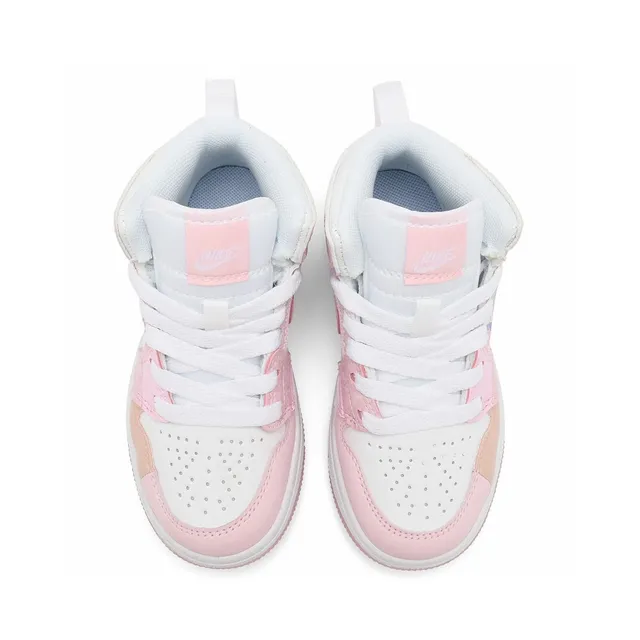 Nike White Blue High-Top Patchwork Paneling Basketball Shoes 24