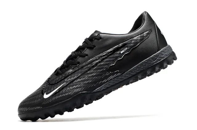 Nike Blanc Bleu Basse à Clous Synthétique Maille Supérieure Gazon Chaussures de Football 5