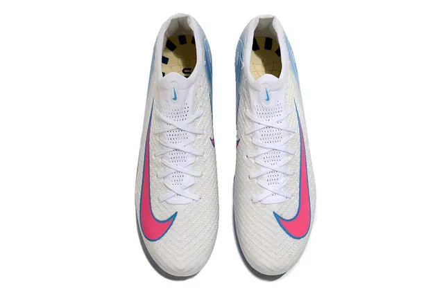 Nike أبيض أزرق منخفض القطع مسامير مصبوغة علوة اصطناعية متنقش أرضية صلبة أحذية كرة قدم 2