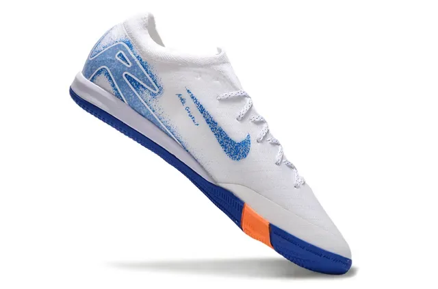 Nike White Blue Low-Top Synthetic Textile Upper Sneakers 2